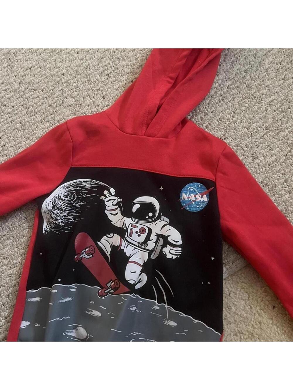 NASA Kid's Red and Multi Hoody